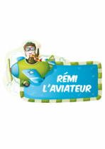 Le sticker en plaque de porte ou en d�coration murale pour personnaliser la chambre de votre enfant en aviateur. Sticker d�co imprim� sur vinyle adh�sif d�coup� � la forme.