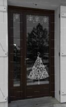 Sticker sapin et �toiles de no�l