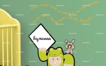 Sticker texte \" Brousse brousse...\"