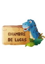 Sticker Tyrannosaure � personnaliser.