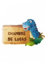 Sticker Tyrannosaure � personnaliser.