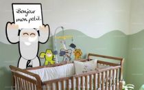 Sticker velleda Rhinoc�ros. Visuel imprim� sur vinyle adh�sif d�coup� � la forme, avec finition effa�able � sec. Utilisable avec feutres iDzif velleda disponible dans la rubrique accessoires. Cr�ation Adna Morat.