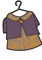 Sticker v�tement sur cintre.