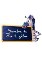 Sticker z�bre avec texte � personnaliser