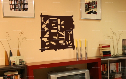 stickers square de signe