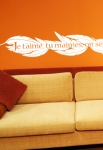 stickers muraux plume