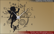 Le stickers ange horloge vous permettra de d�corer votre int�rieur tout en apportant une touche pratique