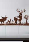 stickers biche faon cerf