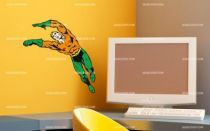 Stickers Aquaman nage