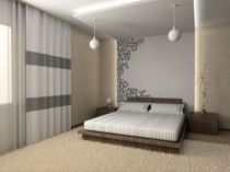 Sticker mural arabesque d�coup�e � la forme dans vinyle adh�sif uni. Vous n\'avez plus qu\'� choisir la couleur de vos stickers muraux.