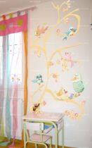 Stickers arbre aux oiseaux