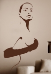 stickers femme mannequin
