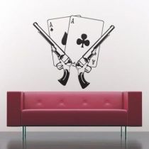 stickers guns and cards