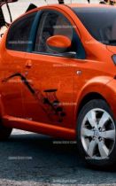 Stickers auto saxophone