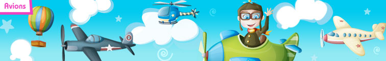 Stickers avion pour d�corer une chambre de gar�on. Des stickers muraux aviation pour enfants sur iDzif.com
