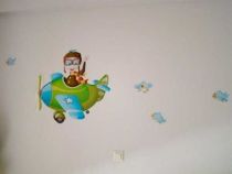 stickers avion chambre garcon