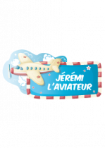 Stickers avion grande ligne avec texte sur mesure