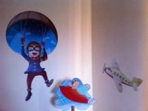 stickers avions chambre enfant