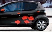 Stickers aygo fleurs