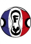 Stickers ballon de football : Franceballe imprim� sur adh�sif avec d�coupe � la forme. Stickers vu dans d&co sur M6