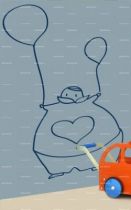 stickers ballons et personnage