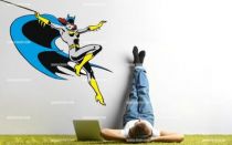 Stickers Batgirl en action