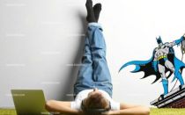 Stickers Batman immeuble