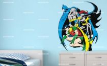 Stickers Batman Robin et Batgirl