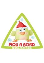 Stickers b�b� � bord No�l