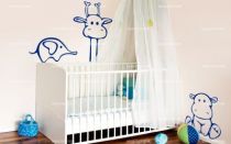 Stickers b�b� cou de girafe