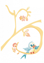 Stickers b�b� oiseau