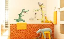 stickers enfant grenouille salle de bain