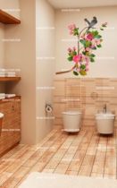 stickers branche fleurie asie