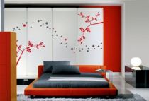 Stickers branche d�coup�e � la forme dans vinyle de couleur unie.