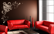 Le stickers bulles et fleurs pour une d�co nature