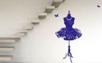 Stickers buste de styliste pour d�corer une buanderie ou une pi�ce d�di�e aux loisirs cr�atifs