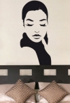 stickers muraux femme