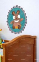 Stickers cadre petit lapin.