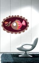 Stickers cadre poisson et oiseau.