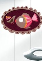 Stickers cadre poisson et oiseau.