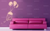 Stickers cage et ballons