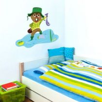 Le stickers castor canadien pour d�corer la chambre des enfants sur le th�me de la montagne