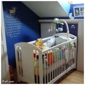 stickers chambre b�b� souris verte