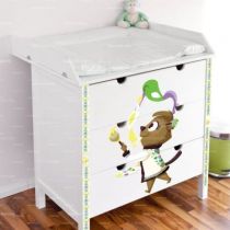 Le stickers chambre de fille castor pour d�corer la chambre des enfants sur le th�me de la montagne