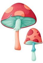 Stickers champignons rouges