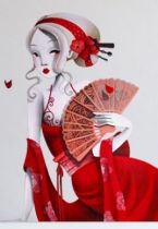 Stickers Charming red