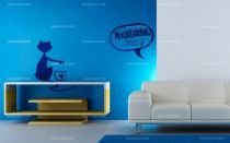 Stickers chat aquarium