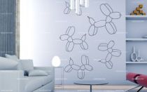 Stickers chiens en ballon