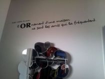 stickers citation amis maison