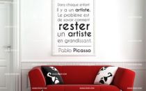 Stickers citation enfant artiste